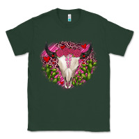 Sports Green bull skull cactus valentines Classic Tee - JahusDesignShop