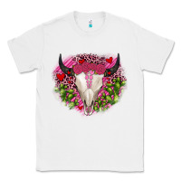 White bull skull cactus valentines Classic Tee - JahusDesignShop