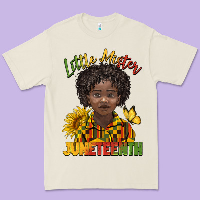 Little Mister Juneteenth Black Boy Premium Tee Designed By Barkaloodesign
