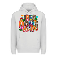 Dove Grey tired moms club Premium Hoodie - Artiststas