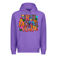 Purple tired moms club Premium Hoodie - Artiststas