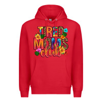 Red tired moms club Premium Hoodie - Artiststas
