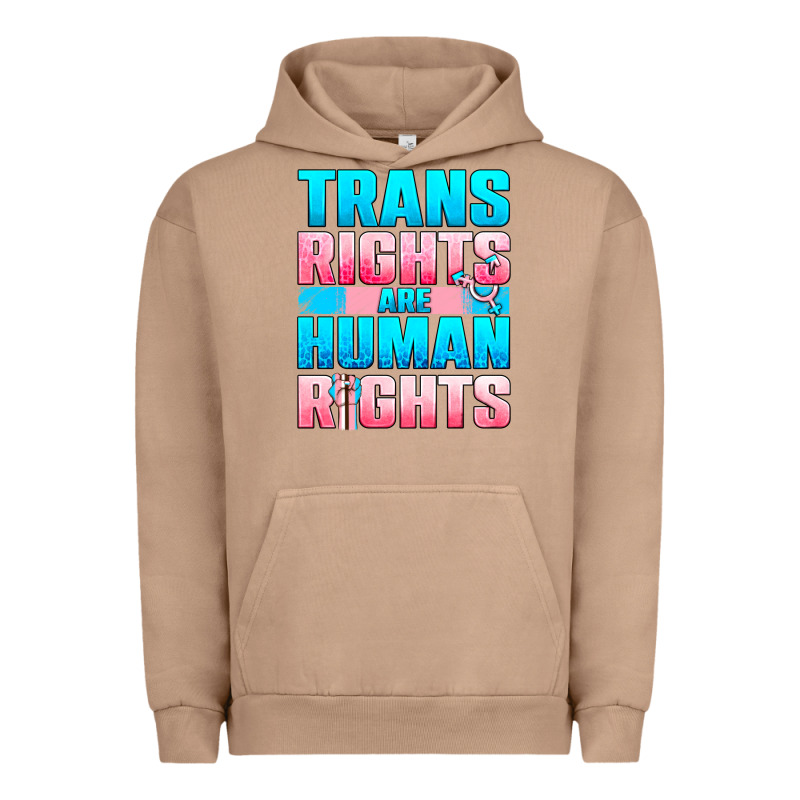 Trans Rights Are Human Rights Urban Hoodie by NancyCooperArtShop | Teevron