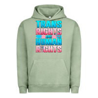 Pigment Oil Green Trans rights are human rights Urban Hoodie - NancyCooperArtShop