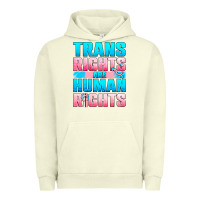 Pigment Pistachio Trans rights are human rights Urban Hoodie - NancyCooperArtShop