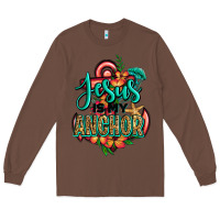 Chestnut jesus is my anchor Long Sleeve Tee - Jasminsmagicworld