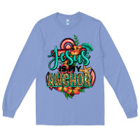 Colony Blue jesus is my anchor Long Sleeve Tee - Jasminsmagicworld