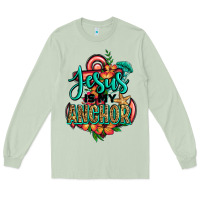Matcha jesus is my anchor Long Sleeve Tee - Jasminsmagicworld