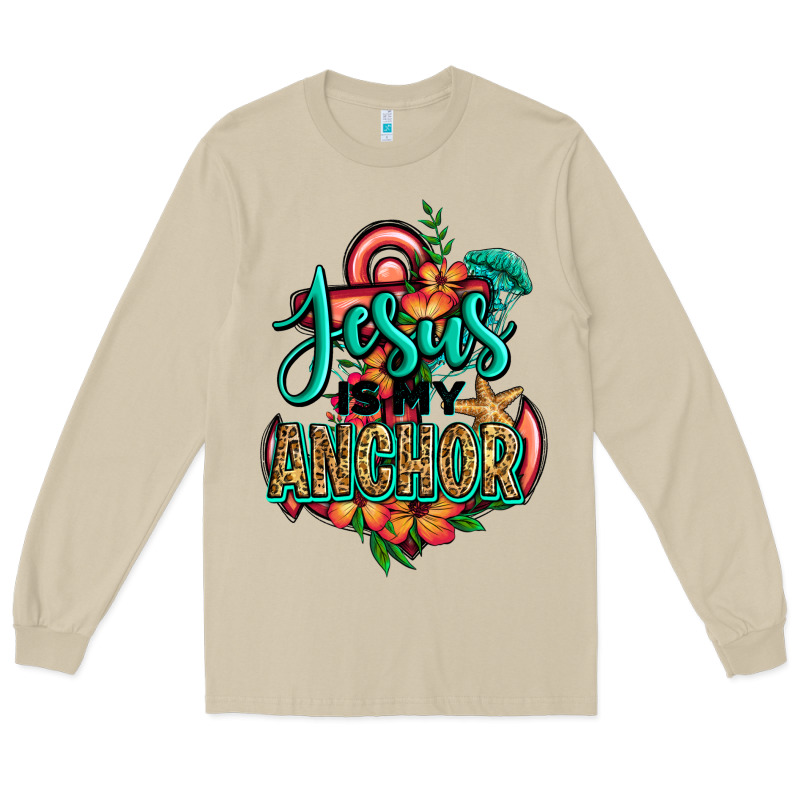 Jesus Is My Anchor Long Sleeve Tee by Jasminsmagicworld | Teevron