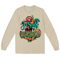 Mushroom jesus is my anchor Long Sleeve Tee - Jasminsmagicworld