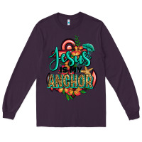 Plum jesus is my anchor Long Sleeve Tee - Jasminsmagicworld
