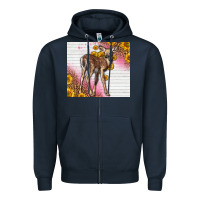 Navy Western Cute Baby Deer Fawn Zipper Hoodie - LillyAllenDesigns