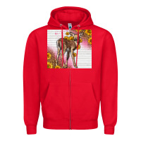 Red Western Cute Baby Deer Fawn Zipper Hoodie - LillyAllenDesigns