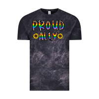 Cloud Black proud ally Vintage Tee - CowhideDigitalArt