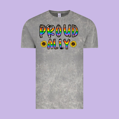 Proud Ally Vintage Tee Designed By Cowhidedigitalart