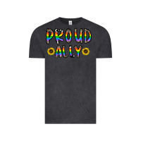 Vintage Black proud ally Vintage Tee - CowhideDigitalArt