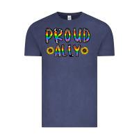 Vintage Denim proud ally Vintage Tee - CowhideDigitalArt