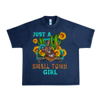 Navy just a small town girl Urban Heavy Tee - HRA Design Shop
