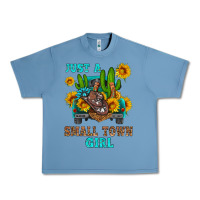 Pebble Blue just a small town girl Urban Heavy Tee - HRA Design Shop