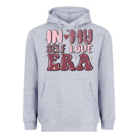 Heather Grey in my self love era Heavyweight Hoodie - MaliasSmallBusiness