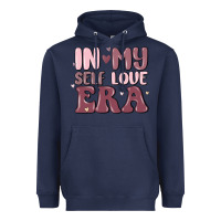 Navy in my self love era Heavyweight Hoodie - MaliasSmallBusiness