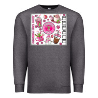 Charcoal Heather christmas vibes coffee Premium Sweatshirt - MaliasSmallBusiness