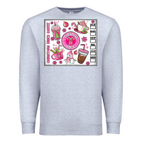 Heather Grey christmas vibes coffee Premium Sweatshirt - MaliasSmallBusiness