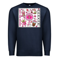 Navy christmas vibes coffee Premium Sweatshirt - MaliasSmallBusiness