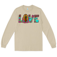 Mushroom love our lady of guadalupe Long Sleeve Tee - JahusDesignShop