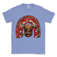 Colony Blue valentines highland cow rainbow Classic Tee - JahusDesignShop