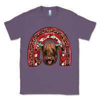 Lavender valentines highland cow rainbow Classic Tee - JahusDesignShop