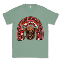 Sage valentines highland cow rainbow Classic Tee - JahusDesignShop