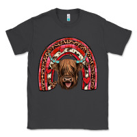 Smoke valentines highland cow rainbow Classic Tee - JahusDesignShop
