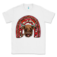 White valentines highland cow rainbow Classic Tee - JahusDesignShop