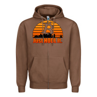 Chestnut just hodl it new orleans skyline retro sunset Zipper Hoodie - Jasminsmagicworld