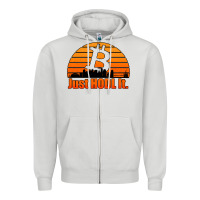 Dove Grey just hodl it new orleans skyline retro sunset Zipper Hoodie - Jasminsmagicworld