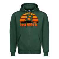 Sports Green just hodl it new orleans skyline retro sunset Zipper Hoodie - Jasminsmagicworld