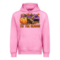 Tis' The Season Football Purple Helmet Urban Hoodie | Teevron
