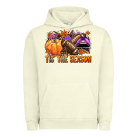 Pigment Pistachio Tis' the season Football purple helmet Urban Hoodie - NancyCooperArtShop