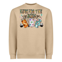 Here For The Boos Heavyweight Sweatshirt | Teevron