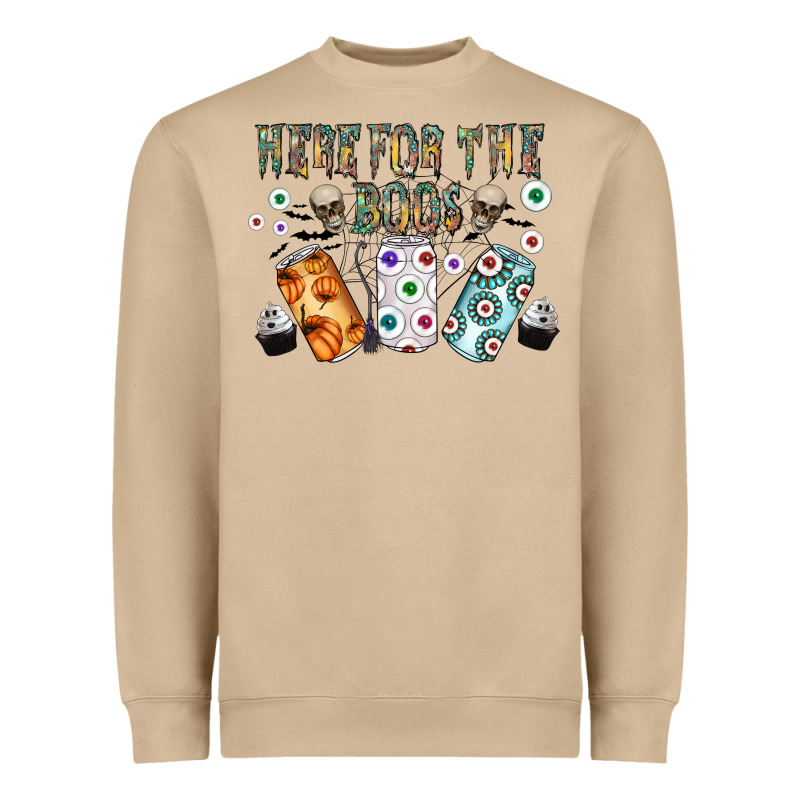 Here For The Boos Heavyweight Sweatshirt by CowhideDigitalArt | Teevron