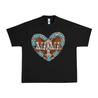 Black mama heart cowhide Urban Heavy Tee - CowhideDigitalArt