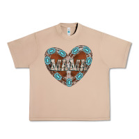 Burro mama heart cowhide Urban Heavy Tee - CowhideDigitalArt