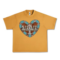 Peanut Butter mama heart cowhide Urban Heavy Tee - CowhideDigitalArt