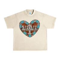 Sandshell mama heart cowhide Urban Heavy Tee - CowhideDigitalArt