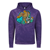 Cloud Purple western turquoise hearts Vintage Hoodie - Zillion Design Studio