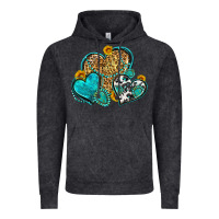 Vintage Black western turquoise hearts Vintage Hoodie - Zillion Design Studio