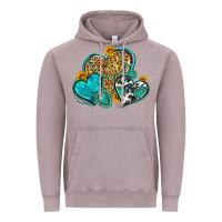 Vintage Zinc western turquoise hearts Vintage Hoodie - Zillion Design Studio