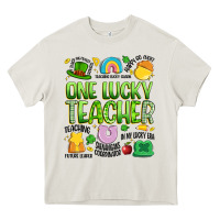 One Lucky Teacher Lucky Charm Heavy Core Tee | Teevron
