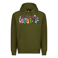 Army Green having a menty b Premium Hoodie - Artiststas